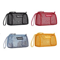 2020 Amazon INS hot sale SUP 20ss 4 color mesh outdoor travel storage bag/makeup bag/Cosmetic bag